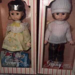 Vogue Dolls Ginny Pair with Floral Dress and Knit Sweater